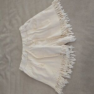Cream Boho Star Shorts!